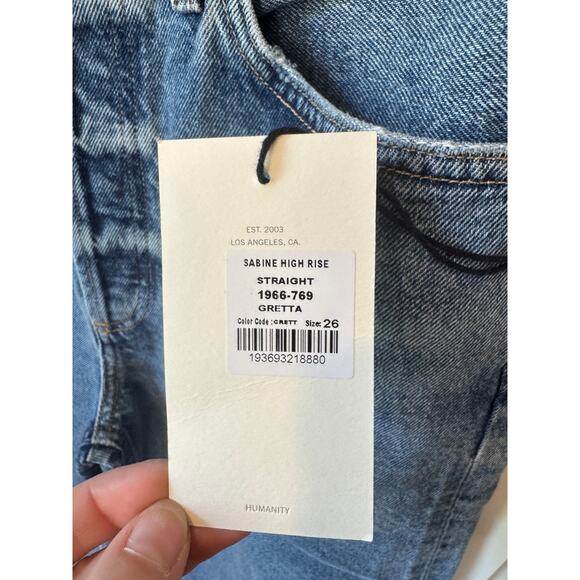 CITIZENS OF HUMANITY NWT Sabine High Rise Straight Leg Jeans in Gretta Size 26 - Picture 3 of 12